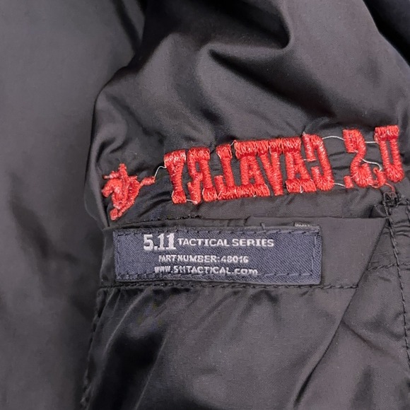 5.11 Tactical Response Jacket Men's Medium‎ Black US CALVARY Windbreaker 48016 - Picture 5 of 8